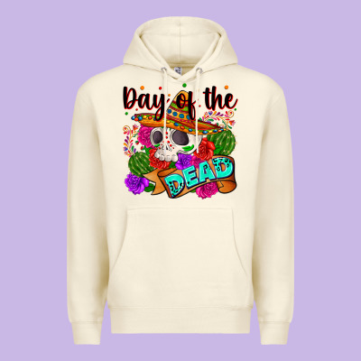 Mexican Day Of The Dead Premium Hoodie Designed By Zillion Design Studio