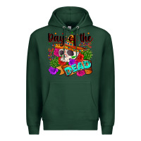 Sports Green mexican day of the dead Premium Hoodie - Zillion Design Studio