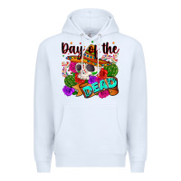 White mexican day of the dead Premium Hoodie - Zillion Design Studio