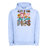 Pigment Grape Ice just a girl who loves pigs Urban Hoodie - Zillion Design Studio