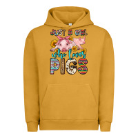 Pigment Peanut Butter just a girl who loves pigs Urban Hoodie - Zillion Design Studio