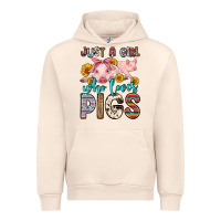 Sandshell just a girl who loves pigs Urban Hoodie - Zillion Design Studio