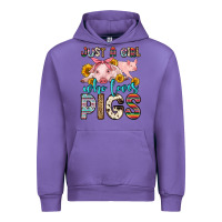 Tulip just a girl who loves pigs Urban Hoodie - Zillion Design Studio