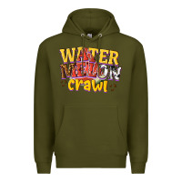 Army Green watermelon crawl Premium Hoodie - texasbilliewilder
