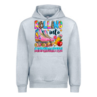 Heather Grey rolling into kindergarten grade Urban Hoodie - texasbilliewilder