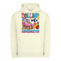 Pigment Pistachio rolling into kindergarten grade Urban Hoodie - texasbilliewilder