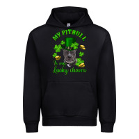 Black st patricks day my pitbuli my lucky charm with hat Urban Hoodie - RanaPortraitStore