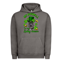 Pigment Tornado st patricks day my pitbuli my lucky charm with hat Urban Hoodie - RanaPortraitStore