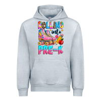 Heather Grey rolling into pre k grade Urban Hoodie - texasbilliewilder