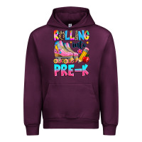 Mauve Wine rolling into pre k grade Urban Hoodie - texasbilliewilder