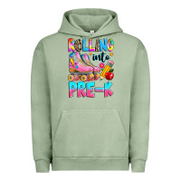 Pigment Oil Green rolling into pre k grade Urban Hoodie - texasbilliewilder
