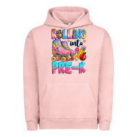 Pigment Salmon rolling into pre k grade Urban Hoodie - texasbilliewilder