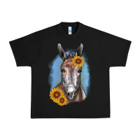 Black Sunflower Donkey Urban Heavy Tee - RanaPortraitStore