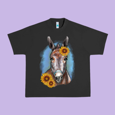 Sunflower Donkey Urban Heavy Tee Designed By Ranaportraitstore