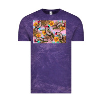 Cloud Purple Baby monkey flowers Vintage Tee - Artiststas