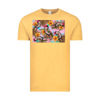 Vintage Mustard Baby monkey flowers Vintage Tee - Artiststas