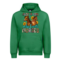 Emerald just a girl who loves horses Urban Hoodie - Zillion Design Studio
