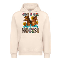 Sandshell just a girl who loves horses Urban Hoodie - Zillion Design Studio