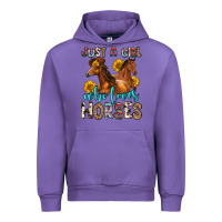 Tulip just a girl who loves horses Urban Hoodie - Zillion Design Studio