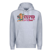 Heather Grey cupid vibes Premium Hoodie - RanaPortraitStore