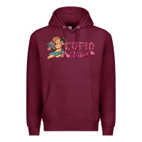 Burgundy cupid vibes Premium Hoodie - RanaPortraitStore