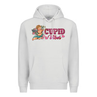Dove Grey cupid vibes Premium Hoodie - RanaPortraitStore