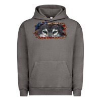 Pigment Tornado wolf eyes american flag Urban Hoodie - RanaPortraitStore