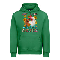 Emerald just a girl who loves chickens Urban Hoodie - Zillion Design Studio