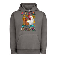 Pigment Tornado just a girl who loves chickens Urban Hoodie - Zillion Design Studio