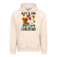 Sandshell just a girl who loves chickens Urban Hoodie - Zillion Design Studio