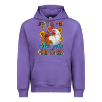 Tulip just a girl who loves chickens Urban Hoodie - Zillion Design Studio
