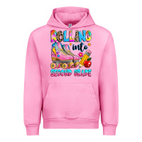 Fuchsia Pink rolling into second grade Urban Hoodie - texasbilliewilder