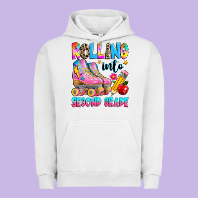 Rolling Into Second Grade Urban Hoodie Designed By Texasbilliewilder