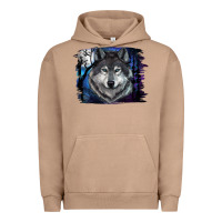 Pigment Burro wolf and full moon Urban Hoodie - RanaPortraitStore