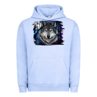 Pigment Grape Ice wolf and full moon Urban Hoodie - RanaPortraitStore