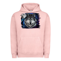 Wolf And Full Moon Urban Hoodie | Teevron