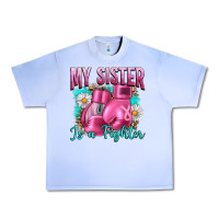 Grape Ice Breast Cancer My Sister Is A Fighter Urban Heavy Tee - Artiststas