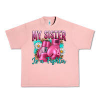 Salmon Breast Cancer My Sister Is A Fighter Urban Heavy Tee - Artiststas