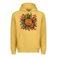 Antique Gold watermelon sunflower Premium Hoodie - texasbilliewilder
