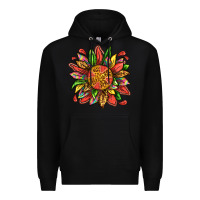 Black watermelon sunflower Premium Hoodie - texasbilliewilder