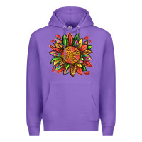 Purple watermelon sunflower Premium Hoodie - texasbilliewilder