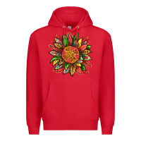 Red watermelon sunflower Premium Hoodie - texasbilliewilder