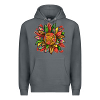 Rock watermelon sunflower Premium Hoodie - texasbilliewilder