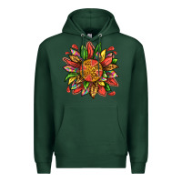 Sports Green watermelon sunflower Premium Hoodie - texasbilliewilder