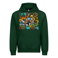 Forest Green country roads take me home Urban Hoodie - Zillion Design Studio