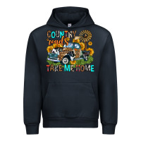 Navy country roads take me home Urban Hoodie - Zillion Design Studio