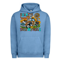 Pigment Pebble Blue country roads take me home Urban Hoodie - Zillion Design Studio