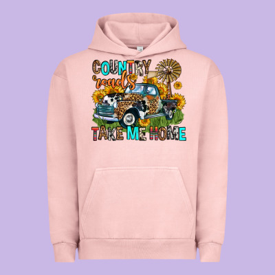 Country Roads Take Me Home Urban Hoodie Designed By Zillion Design Studio