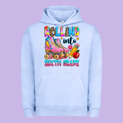 Rolling Into Sixth Grade Urban Hoodie Designed By Texasbilliewilder