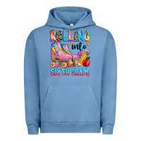 Pigment Pebble Blue rolling into sixth grade Urban Hoodie - texasbilliewilder
